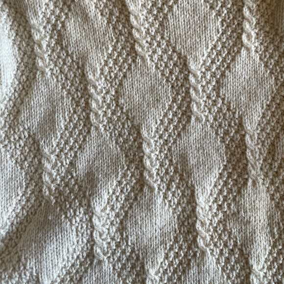 Handknitted 100% wool oversized sweater - Picture 3 of 6